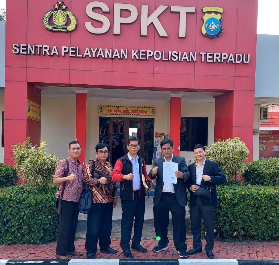 Tim Kuasa hukum Umar Faruk Membuat Pengaduan Ke Mapolda Kepri