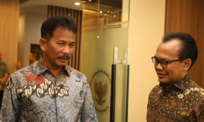 Kepala BP Batam, Muhammad Rudi, saat bersama Sekretaris Kementerian Bidang Perekonomian RI, Susiwijono Moegiarso