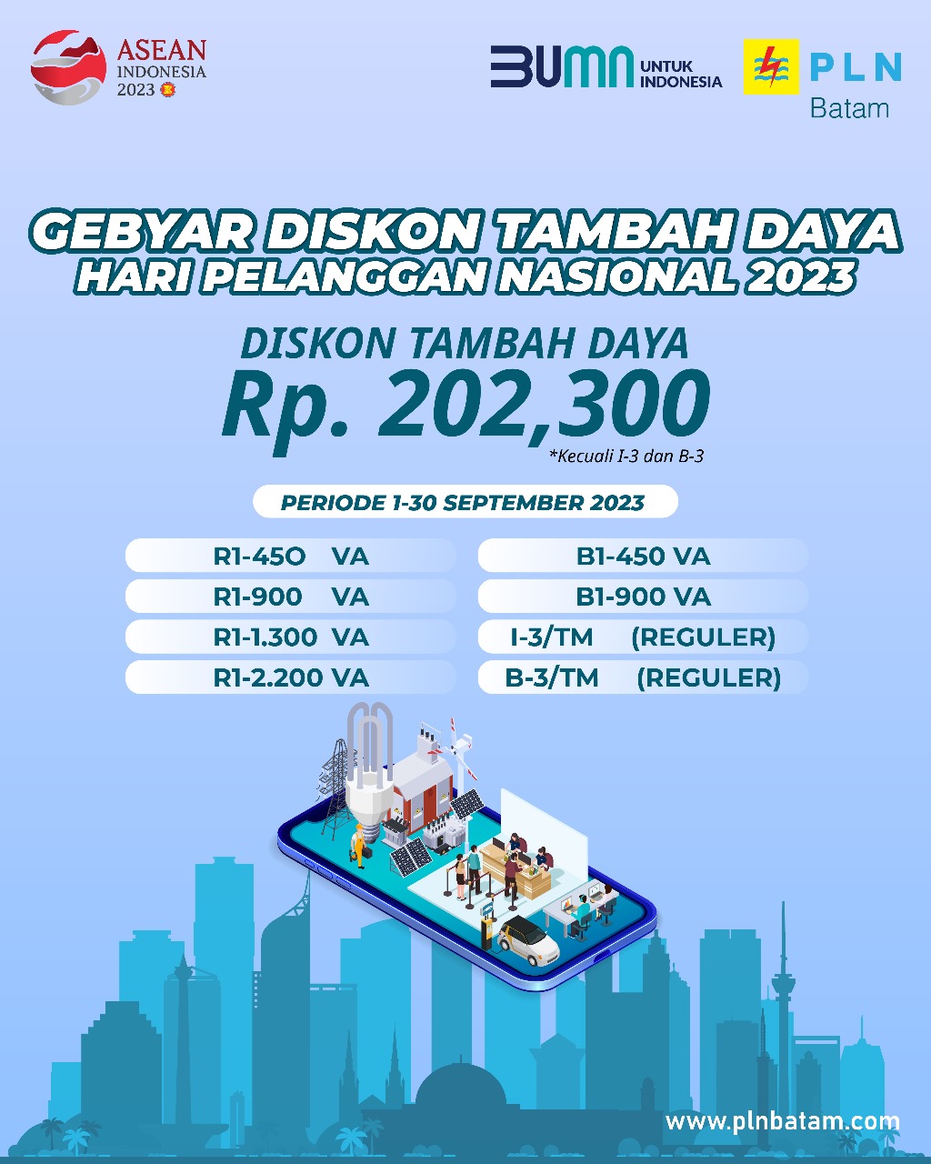 Promo Gebyar Hari Pelanggan, PLN Batam Beri Harga Spesial Tambah Daya