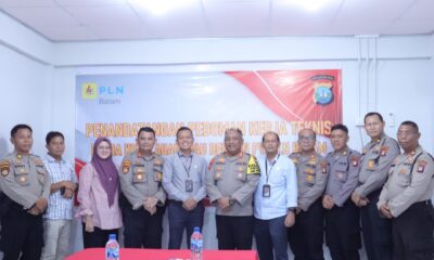 Dukung Pengamanan Objek Vital, Polda Kepri dan PT PLN Batam Tanda Tangani Pedoman Kerjasama Teknis