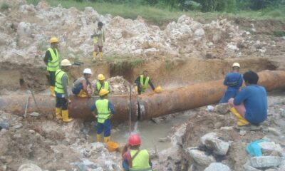 Respon Cepat, BU SPAM BP Batam Perbaiki Pipa 800 di Taman Baloi