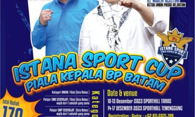 Turnamen Futsal Piala Kepala BP Batam Kategori Pelajar Bakal Berlangsung Tanggal 14 Desember 2023