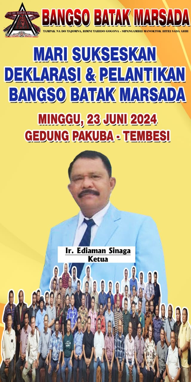 Bangso Batak Marsada (BBM) Akan Melaksanakan Deklarasi dan Pelantikan Pengurusnya di Pakuba Tembesi Batam
