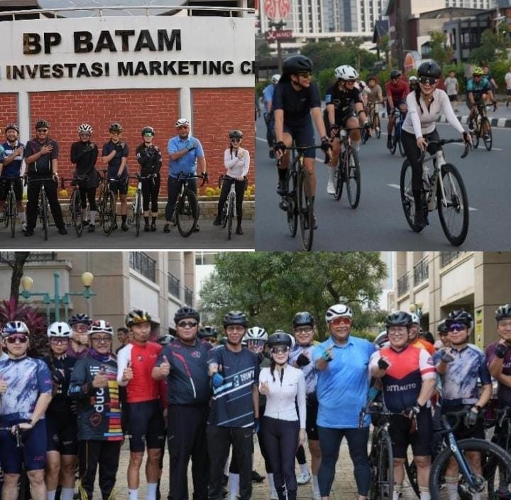 Kepala BP Batam dan Wakil Kepala BP Batam Gowes Santai Bareng Polda Kepri, Perkuat Sinergi dan Bangun Budaya Hidup Sehat