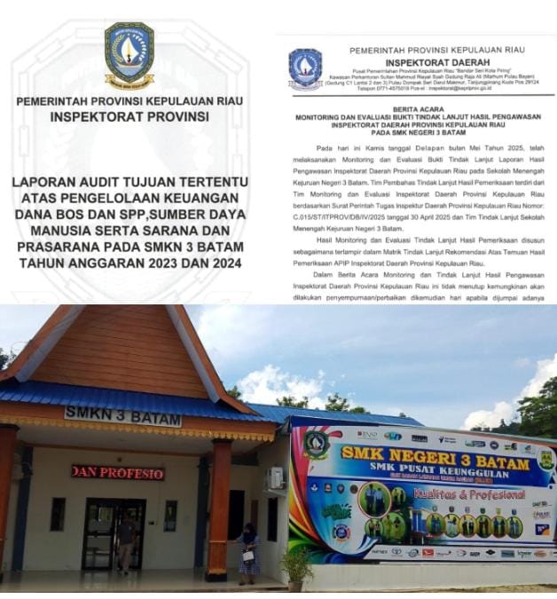 Kepsek SMKN 3 Batam Klarifikasi Dugaan Pemborosan Dana BOS Seluruh Penggunaan Sesuai Aturan dan Sudah Dinyatakan Clear
