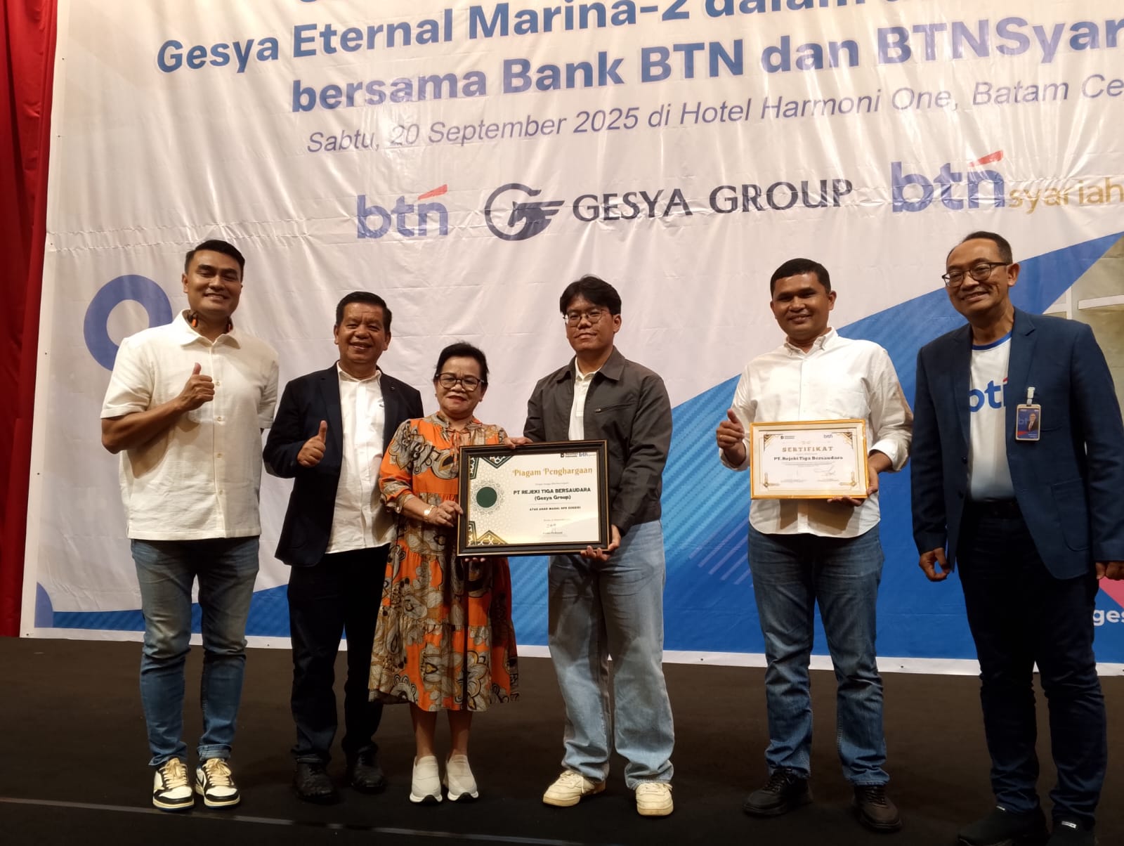 Apresiasi dari bank BTN