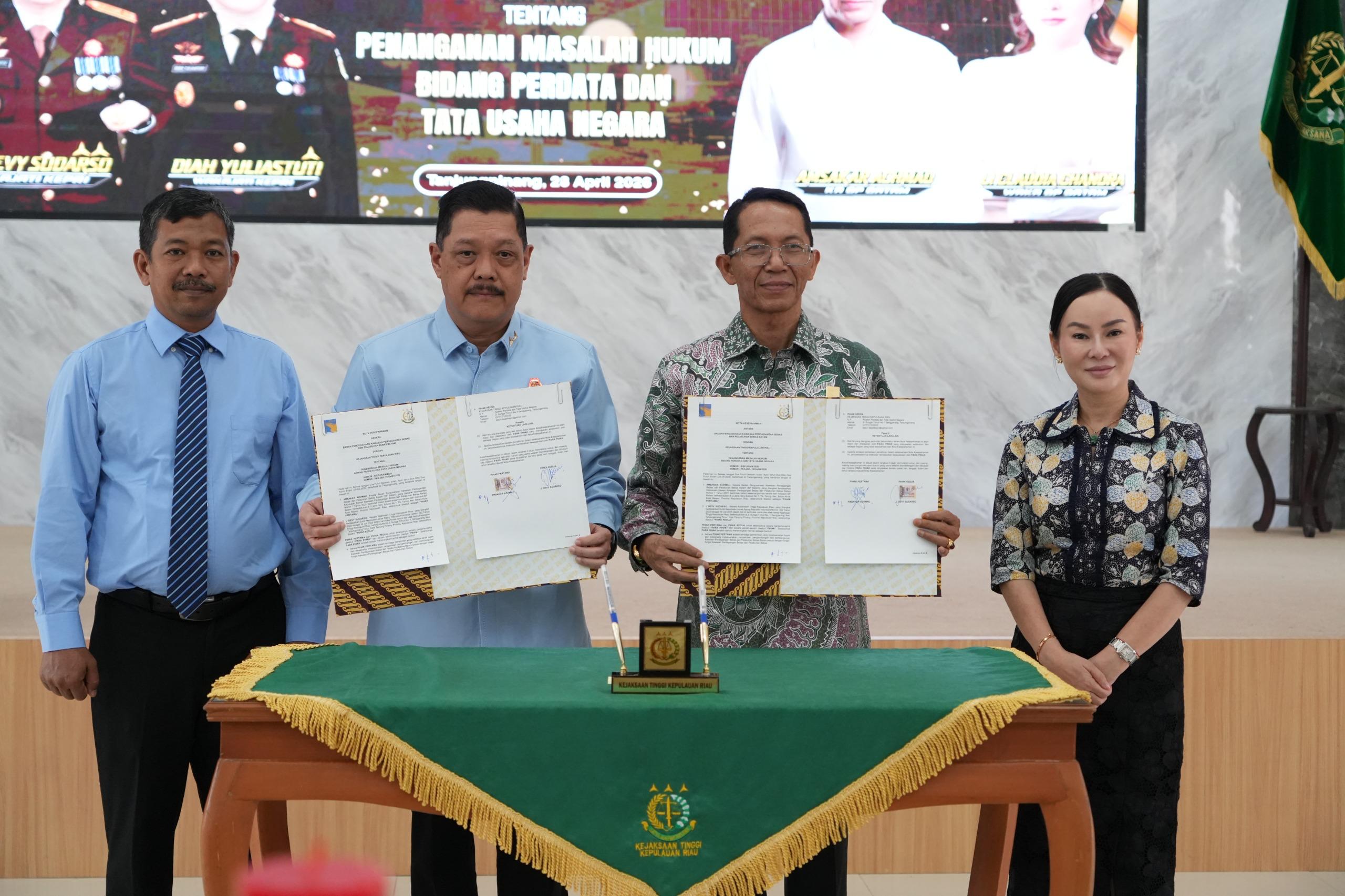 BP Batam Gandeng Kejati Kepri Perkuat Penanganan Masalah Hukum