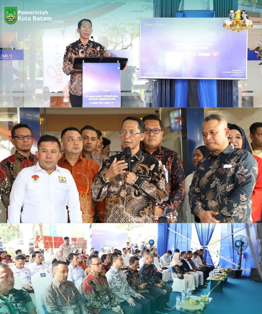 Wali Kota Batam Resmikan Kantor Cabang Bank Sumut, Dorong UMKM dan Pertumbuhan Ekonomi Daerah