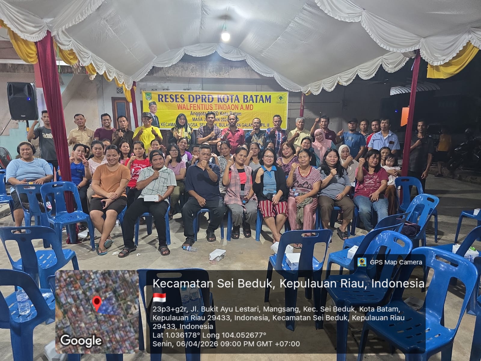 Warga RW 11 Mangsang Sampaikan Aspirasi Infrastruktur Saat Reses Anggota DPRD Batam Walfentius Tindaon