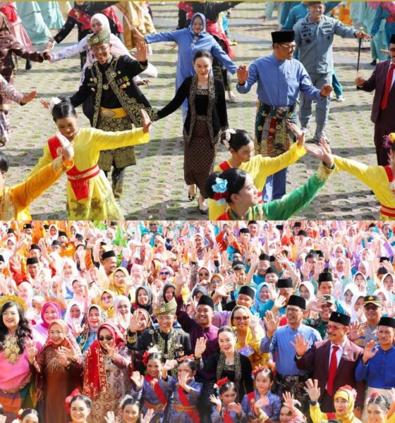 Hardiknas 2026 di Batam Meriah, Ribuan Pelajar Tampilkan Zapin Ngenang di Dataran Engku Putri