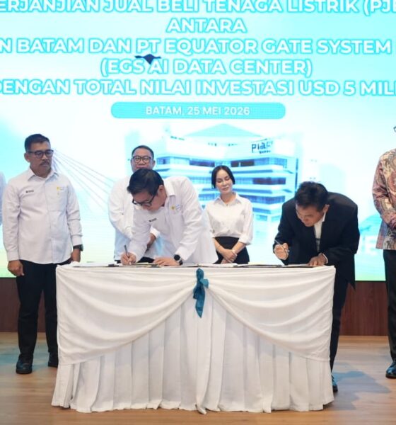 PLN Batam dan Equator Gate System Perkuat Ekosistem Digital melalui Pembangunan Data Center di Batam