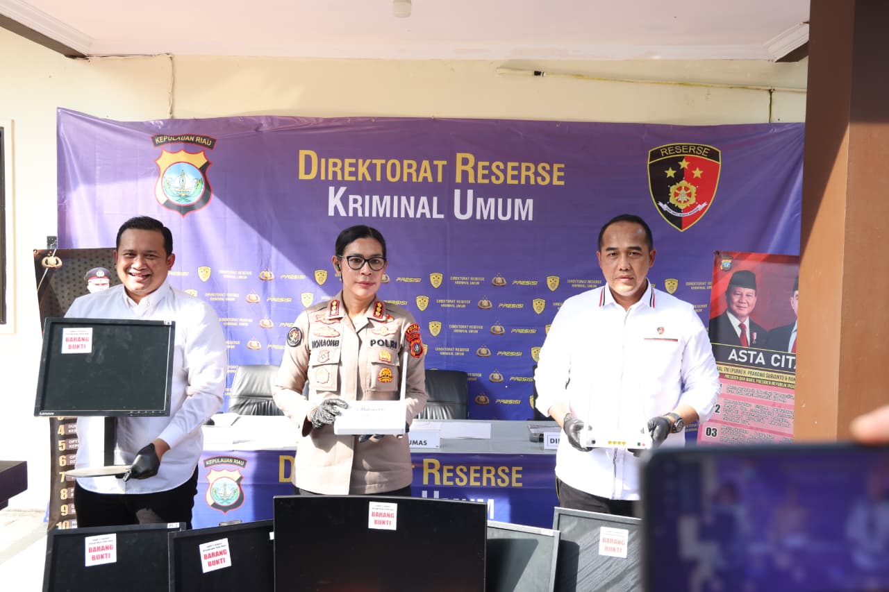 Polda Kepri Bongkar Judi Online di Batam, Ratusan Ribu Akun Dikelola dengan BOT