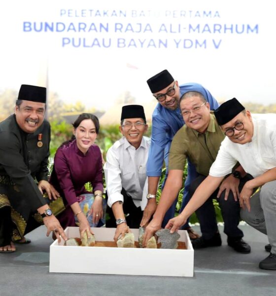 Amsakar Achmad Mulai Penataan Wajah Batam, Bangun Bundaran Raja Ali Marhum Pulau Bayan