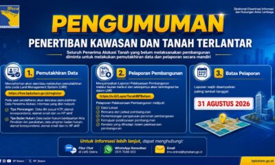Dorong Percepatan Investasi, BP Batam Perkuat Tata Kelola Pertanahan melalui Pelaporan Mandiri LMS