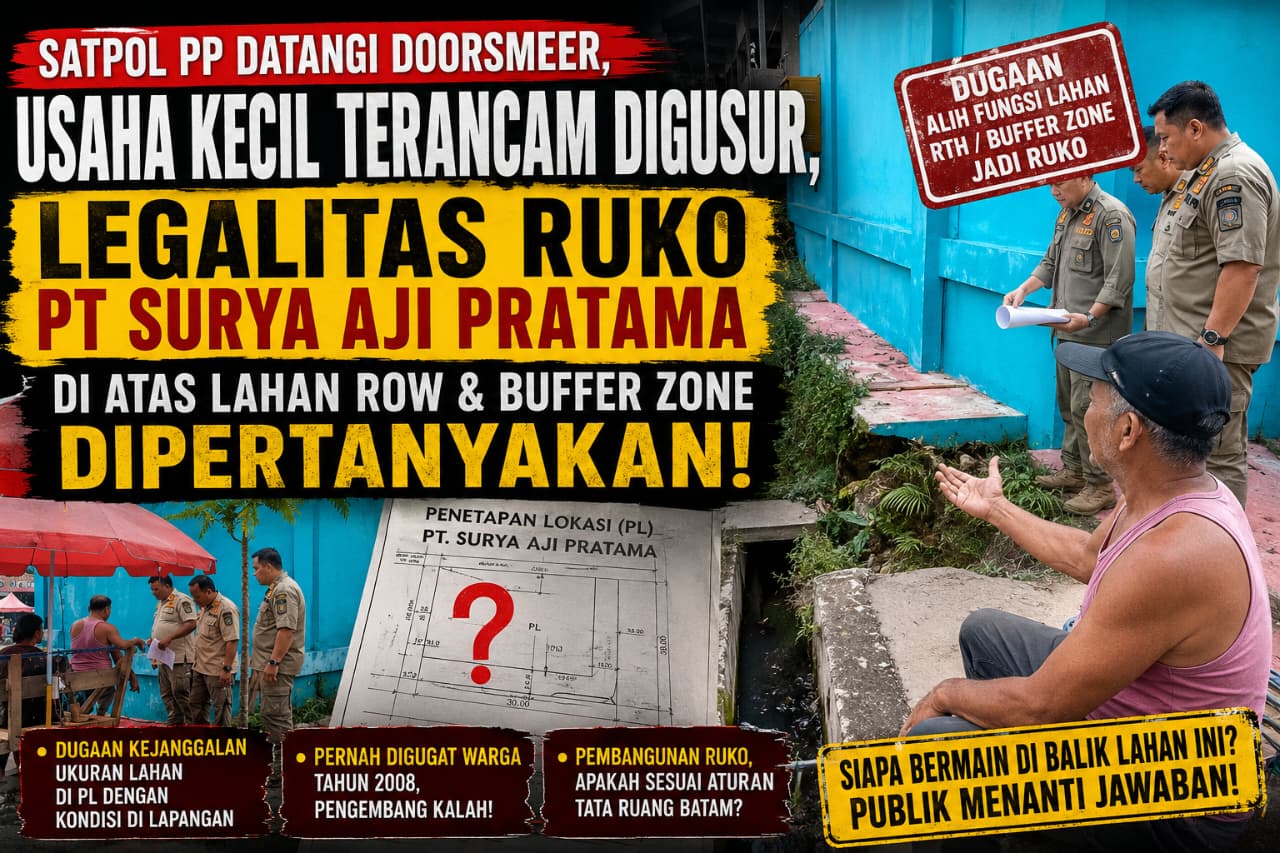 Rakyat Kecil Terancam Digusur, Dugaan Alih Fungsi Buffer Zone Jadi Ruko Kembali Dipersoalkan