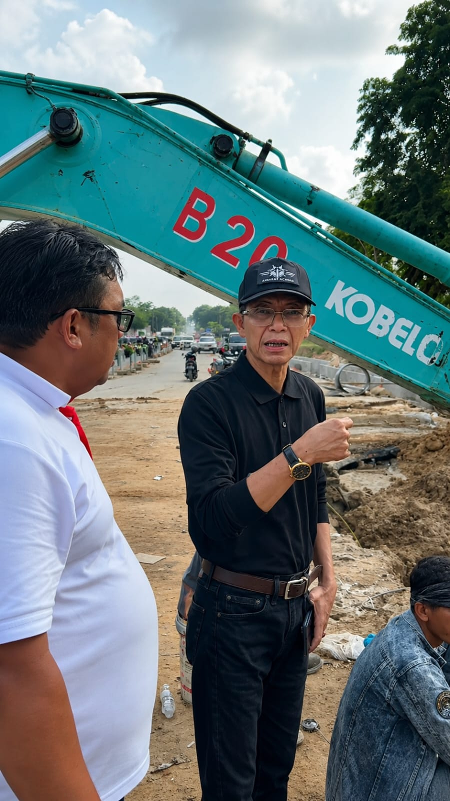 Amsakar Achmad Turun Lapangan, Pastikan Perbaikan Pipa Muka Kuning Rampung