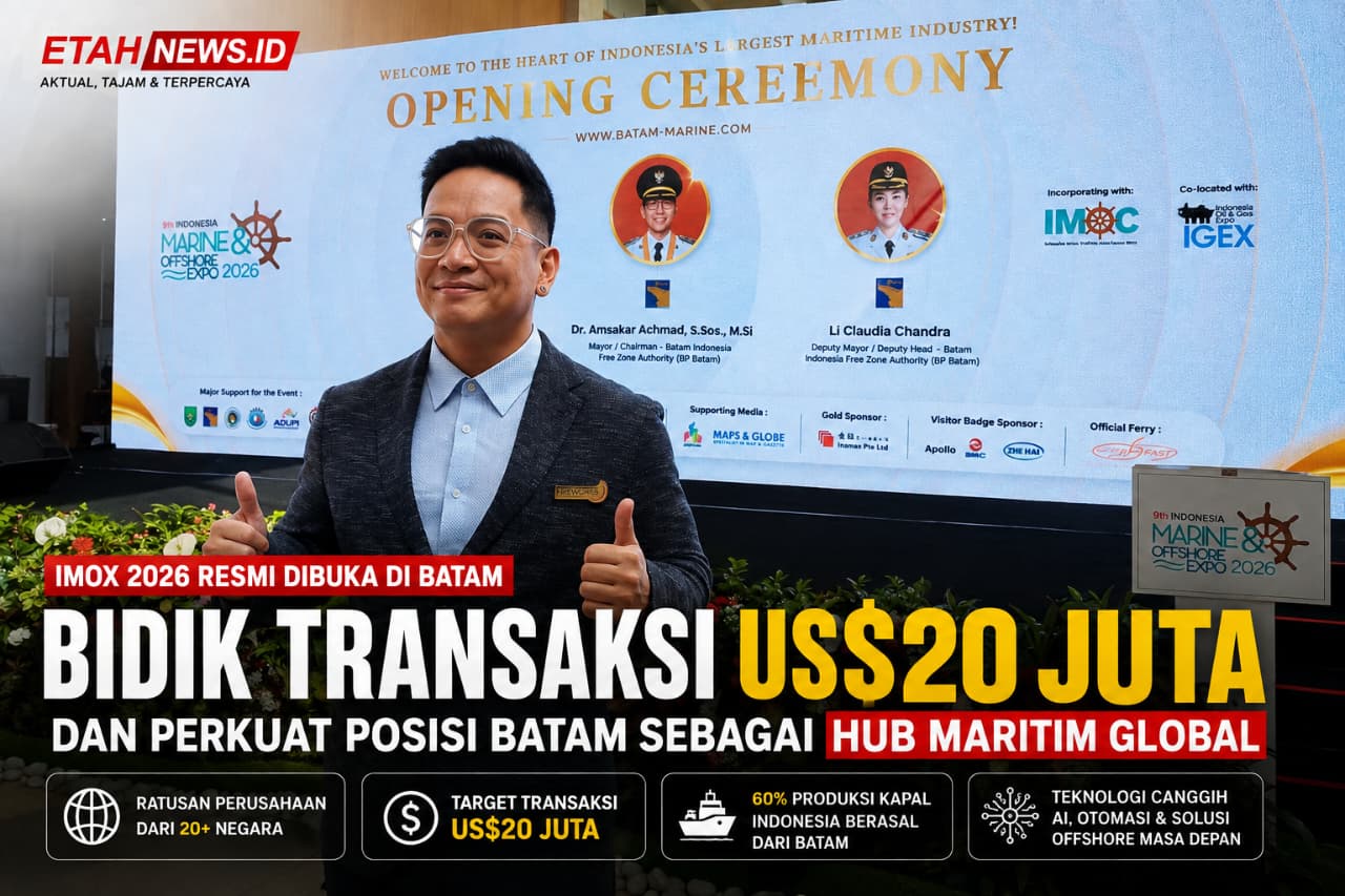 IMOX 2026 Dibuka di Batam, Bidik Transaksi US$20 Juta dan Perkuat Posisi sebagai Hub Industri Maritim Dunia