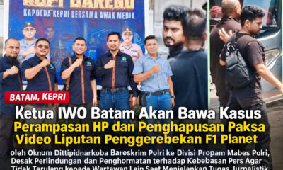 Ketua IWO Batam Bawa Perampasan HP dan Penghapusan Video Liputan ke Propam Mabes Polri, Desak Polri Hormati Kebebasan Pers